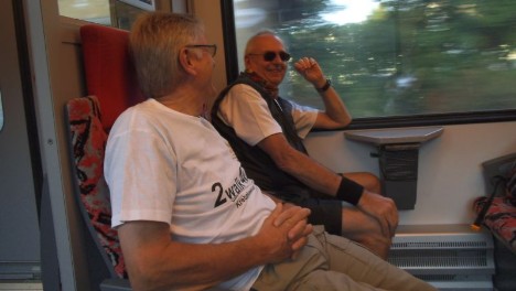 Ecki und Gerd auf der Anfahrt nach Dillenburg